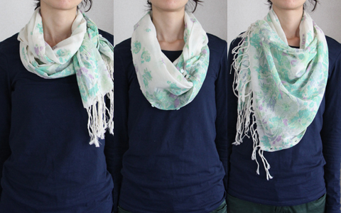 基本からアレンジまで、上手なストールの巻き方