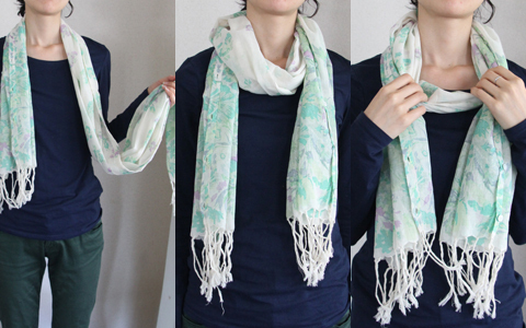 基本からアレンジまで、上手なストールの巻き方