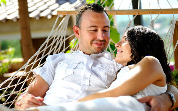 彼とまったり過ごせる！　自宅ハンモックで癒しの時間を堪能