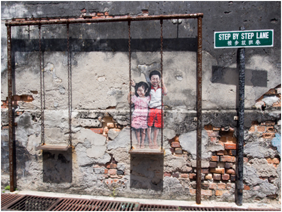 街中がアート！　マレーシア世界遺産の島で景色を楽しむ