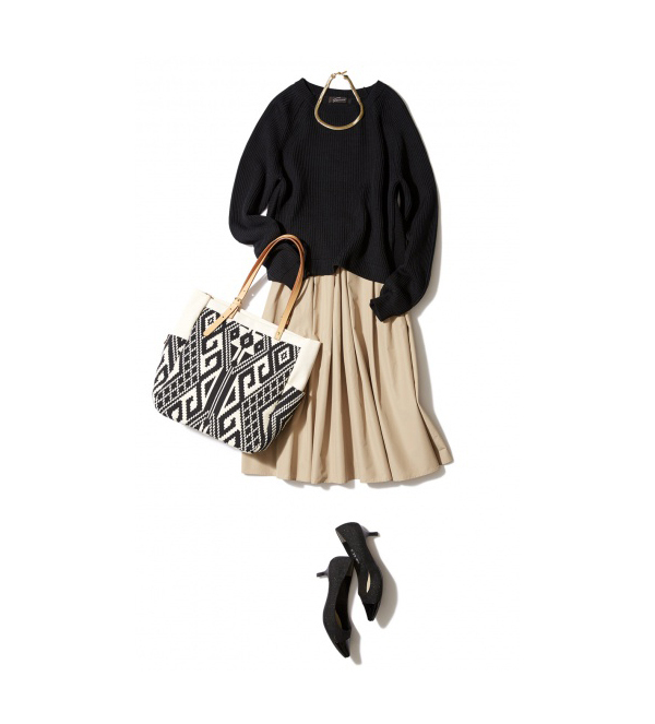 春のオフィスコーデは5アイテムで完成！　5日間着まわし術