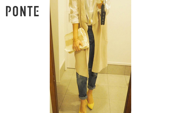 春はロングジレを狙え！「モードorカジュアル」スタイル別着こなし術