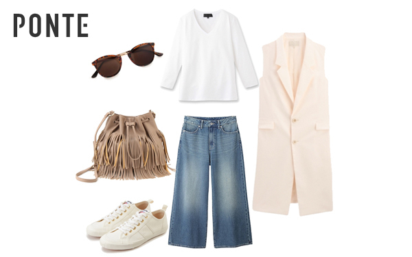 春はロングジレを狙え！「モードorカジュアル」スタイル別着こなし術