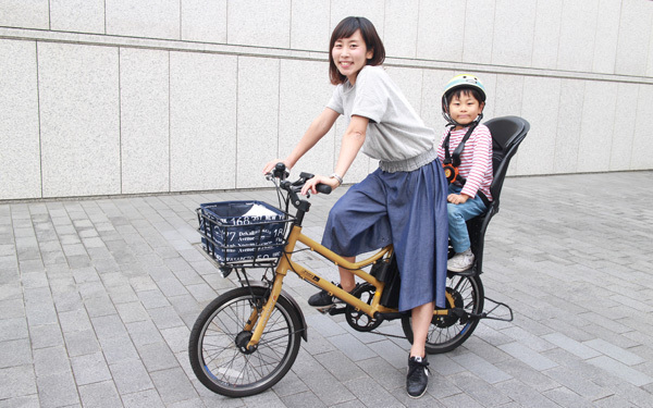 【子供乗せ電動アシスト自転車比較！】エアロアシスタント「N-207」／渋谷区在住　YUKI（161cm）