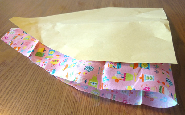 おにぎりポーチの作り方。簡単、手縫いでもOK！