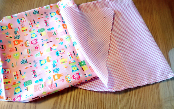 おにぎりポーチの作り方。簡単、手縫いでもOK！