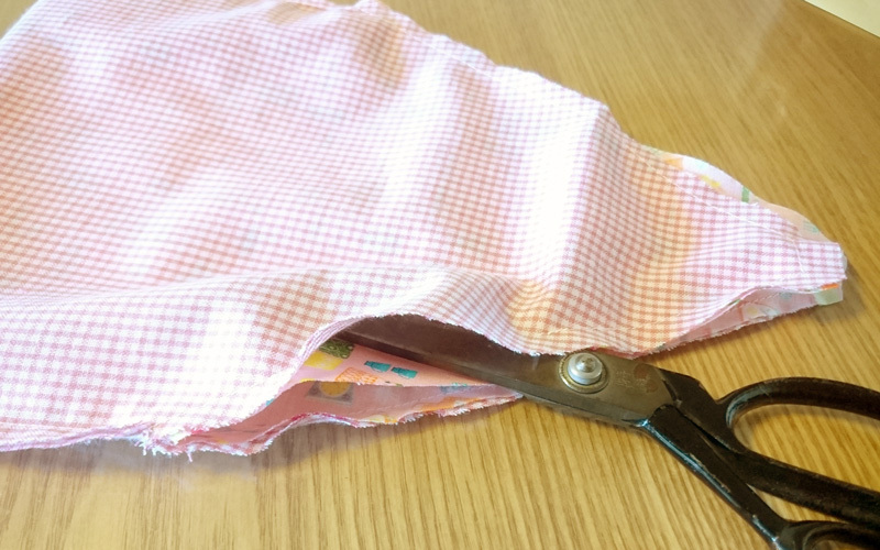 おにぎりポーチの作り方。簡単、手縫いでもOK！