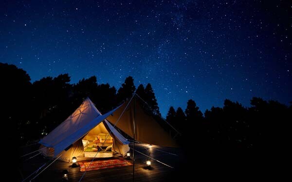 満点の星空を眺めたい「森と星空のキャンプヴィレッジ」