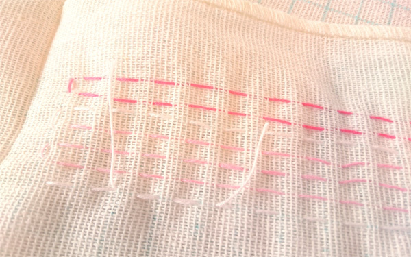 ふきんを丈夫に、かわいくするDIY