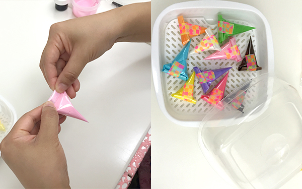 描いて、飾って、パクリ！　子どもと楽しむ「アイシングもなかパーティ」