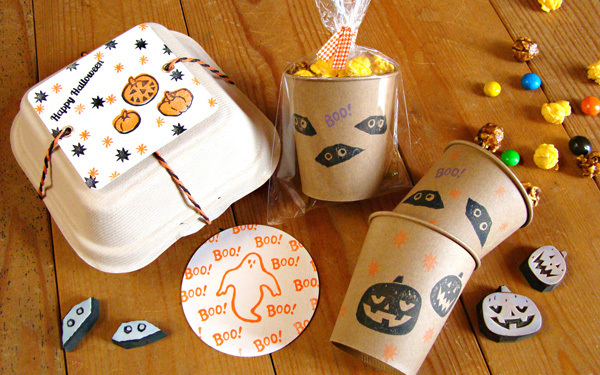 簡単ハロウィン！　かわいさ倍増のコツは消しゴムはんこで決まり