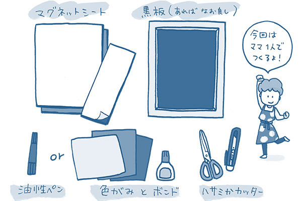 ぺったん！　マグネット福笑い、子どもが冷蔵庫に貼れるお正月飾り【おうちで季節イベント お手軽アートレシピ Vol.2】