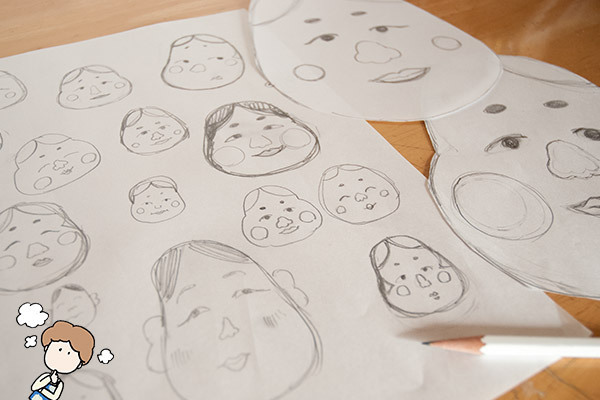 ぺったん！　マグネット福笑い、子どもが冷蔵庫に貼れるお正月飾り【おうちで季節イベント お手軽アートレシピ Vol.2】