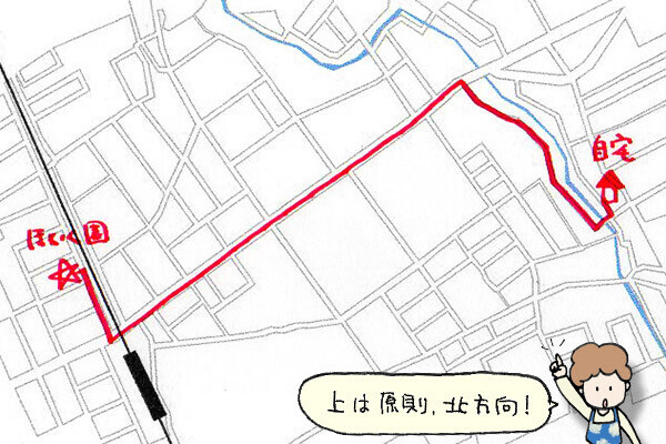 地図の書き方のコツを図解 簡単に作れる通園 通学マップ おうちで季節イベント お手軽アートレシピ Vol 9 ウーマンエキサイト