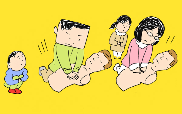 息子の気分は消防士。防災訓練で放水はじめッ！【下請けパパ日記～家庭に仕事に大興奮～ Vol.7】