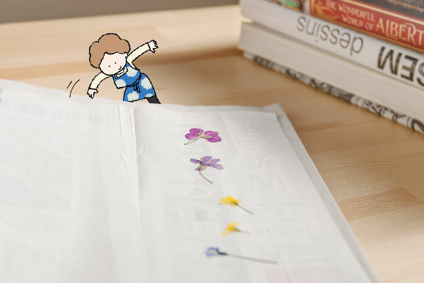 親子で春の散歩にGo!　野の花ブックマーク【おうちで季節イベント お手軽アートレシピ Vol.11】