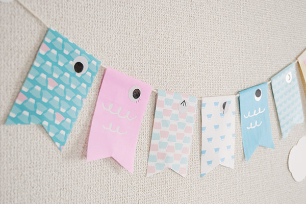 初節句のパーティーに！　こいのぼりのガーランド【おうちで季節イベント お手軽アートレシピ Vol.13】