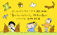 後編！　ゴールデンウィークの話「春のフィールドワーク」旅先の森でパパの自然教室