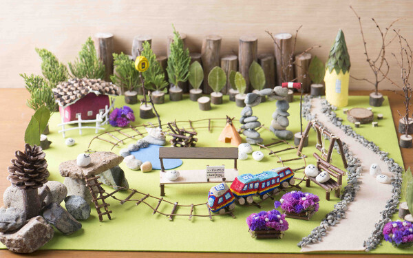 電車好きなら自由研究は「作り鉄」に挑戦！  自然素材で工作！