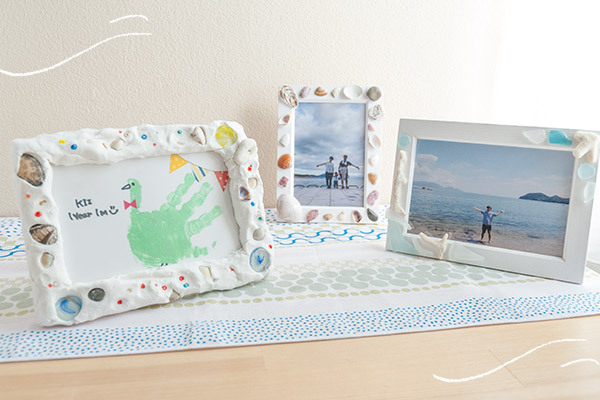 夏の思い出を残そう！　2ステップでできる貝がらフォトフレーム【おうちで季節イベント お手軽アートレシピ Vol.20】