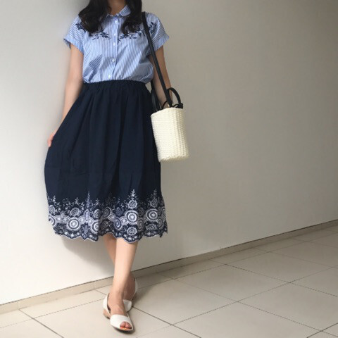 しまむらで“着やせ＆高見え”！　ママ友ウケも上々のスカートコーデ術【しまりんごの毎日しまむらコーデ～アメブロトップブロガー～ Vol.7】