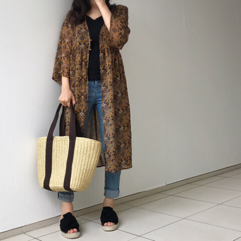 しまむらで秋トレンドを先取り！ グレンチェック＆レトロ花柄コーデ【しまりんごの毎日しまむらコーデ～アメブロトップブロガー～ Vol.8】