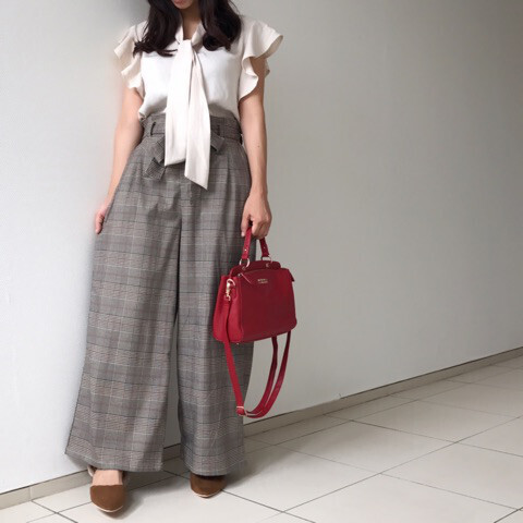 しまむらで秋トレンドを先取り！ グレンチェック＆レトロ花柄コーデ【しまりんごの毎日しまむらコーデ～アメブロトップブロガー～ Vol.8】