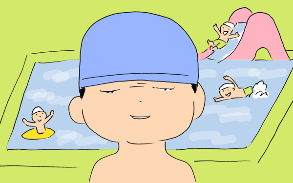  野外プールで大はしゃぎの息子！ 3歳の夏の思い出に スクリーン リーダーのサポートが有効になっています。【下請けパパ日記～家庭に仕事に大興奮～ Vol.31】