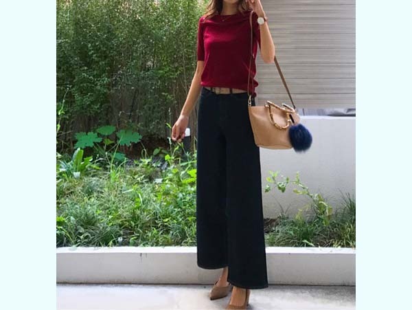 1枚でサマ見え！ シルエット＆カラーで魅せる、ユニ女の「秋ニット」コーデ【ユニクロ大人コーデ～アメブロ30代ファッション1位 Hanaさん ～ Vol.10】