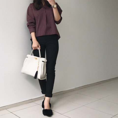 しまむらのレギンスで作る！ 細見えレディースコーデ【しまりんごの毎日しまむらコーデ～アメブロトップブロガー～ Vol.11】