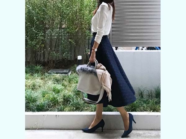 女性らしい細見えシルエット！　ユニ女のぴたふわ秀逸コーデ【ユニクロ大人コーデ～アメブロ30代ファッション1位 Hanaさん ～ Vol.12】