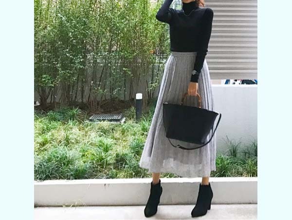 女性らしい細見えシルエット！　ユニ女のぴたふわ秀逸コーデ【ユニクロ大人コーデ～アメブロ30代ファッション1位 Hanaさん ～ Vol.12】