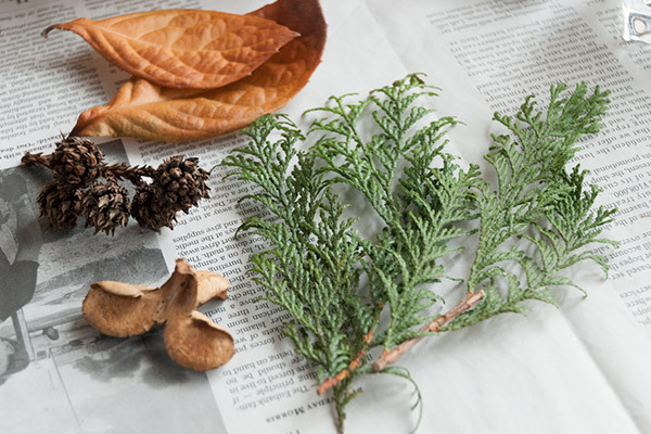 拾った木の実でかわいくできちゃう！　ナチュラルリースとダンボールのミニリース【おうちで季節イベント お手軽アートレシピ Vol.25】