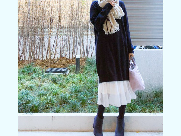 品よく仕上がる！ 万能カラー「ネイビー」で大人レディな着こなし術【ユニクロ大人コーデ～アメブロ30代ファッション1位 Hanaさん ～ Vol.18】