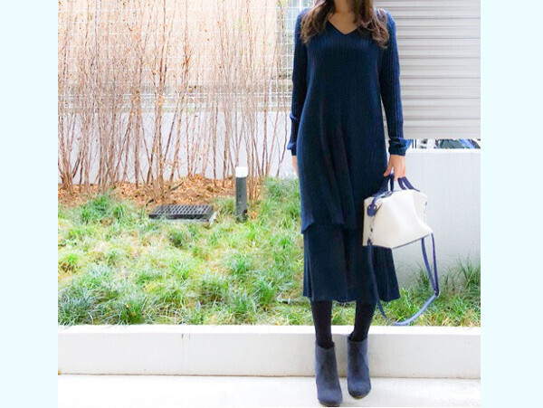 品よく仕上がる！ 万能カラー「ネイビー」で大人レディな着こなし術【ユニクロ大人コーデ～アメブロ30代ファッション1位 Hanaさん ～ Vol.18】