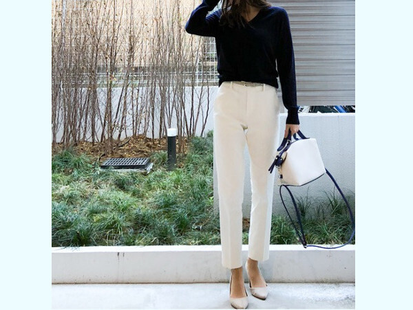 品よく仕上がる！ 万能カラー「ネイビー」で大人レディな着こなし術【ユニクロ大人コーデ～アメブロ30代ファッション1位 Hanaさん ～ Vol.18】