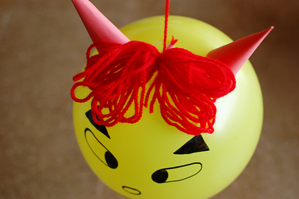 節分の鬼役はこの子にお任せ！　愛嬌たっぷり「鬼ふうせん」の作り方