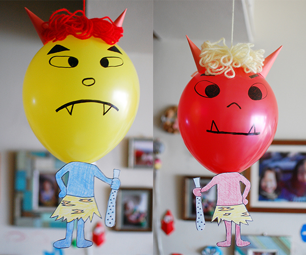 節分の鬼役はこの子にお任せ！　愛嬌たっぷり「鬼ふうせん」の作り方