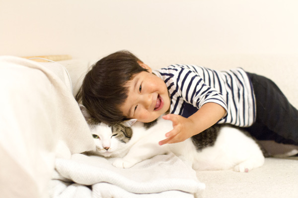【いぬねこ うちのこ。】晴太くん（２歳）と猫のマイロ／鈴木賢一さん
