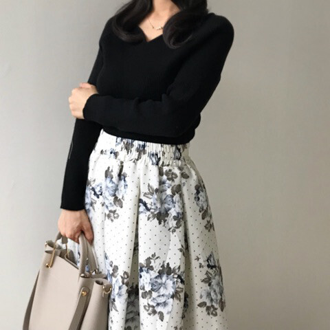 【しまむら春コーデ】花柄・ドットを、大人かわいく着こなす！【しまりんごの毎日しまむらコーデ～アメブロトップブロガー～ Vol.20】