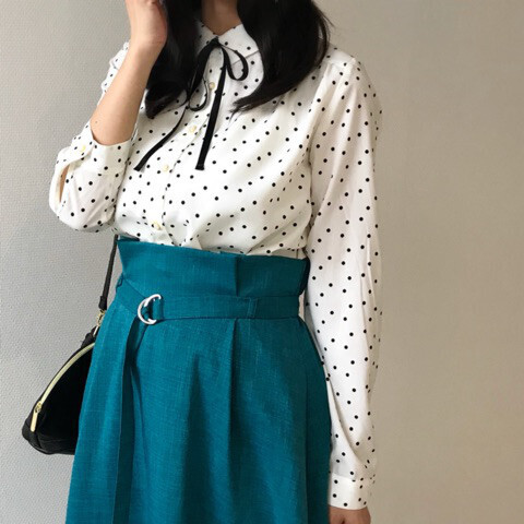 【しまむら春コーデ】花柄・ドットを、大人かわいく着こなす！【しまりんごの毎日しまむらコーデ～アメブロトップブロガー～ Vol.20】