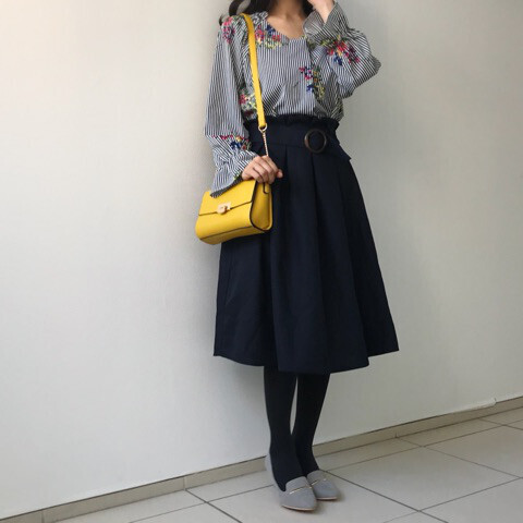 【しまむら春コーデ】花柄・ドットを、大人かわいく着こなす！【しまりんごの毎日しまむらコーデ～アメブロトップブロガー～ Vol.20】