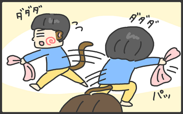 2人目は要領がいい？　キーちゃん（弟）の怒られないテクニック【メンズかーちゃん～うちのやんちゃで愛おしいおさるさんの物語～ 第32回】