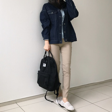 やっぱり万能！ しまむらデニムで春のおでかけコーデ【しまりんごの毎日しまむらコーデ～アメブロトップブロガー～ Vol.21】