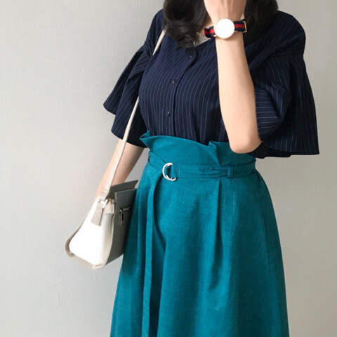 痩せて見えるワンピースをしまむらで購入！ 「着やせ＆脚長」コーデ【しまりんごの毎日しまむらコーデ～アメブロトップブロガー～ Vol.22】