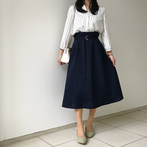 痩せて見えるワンピースをしまむらで購入！ 「着やせ＆脚長」コーデ【しまりんごの毎日しまむらコーデ～アメブロトップブロガー～ Vol.22】