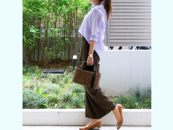 イエロー、パープル、グリーン！　色で遊ぶ初夏のフェミニンコーデ【ユニクロ大人コーデ～アメブロ30代ファッション1位 Hanaさん ～ Vol.25】