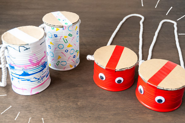 バランス感覚と自信を育てる！　昔なつかし缶ぽっくり【昔ながらが”今”楽しい！レトロアートレシピ Vol.7】