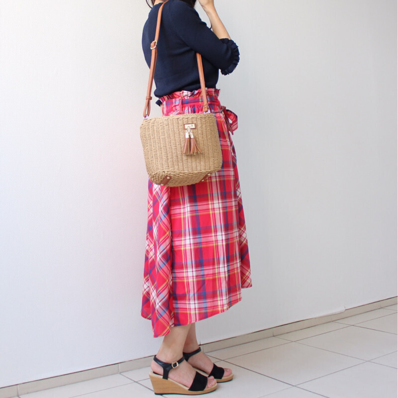 【しまむら＆GUコーデ】花柄＆チェック柄スカートで夏を先取り！【しまりんごの毎日しまむらコーデ～アメブロトップブロガー～ Vol.25】