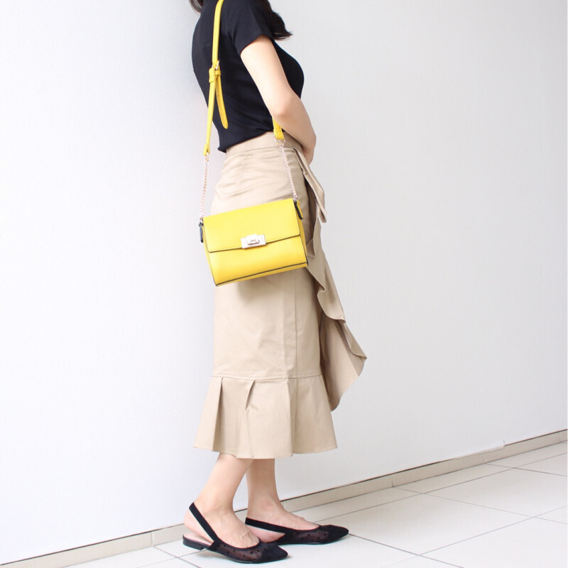 プチプラ感ゼロ！ 縦長シルエットがエレガントなスカートコーデ　【しまりんごの毎日しまむらコーデ～アメブロトップブロガー～ Vol.28】